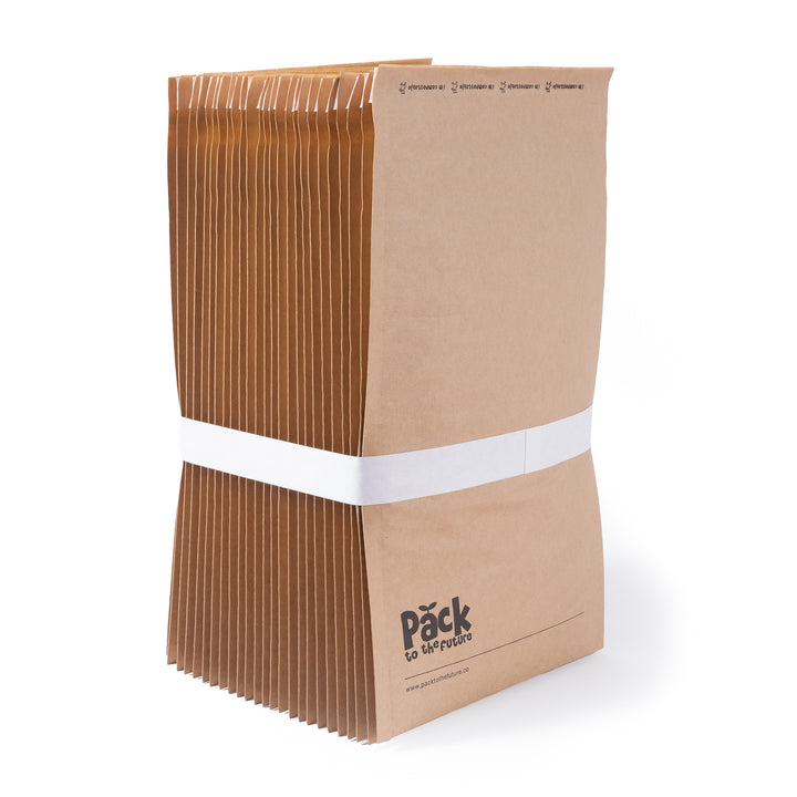 Small Honeycomb Padded Mailer Bags - 100% Compostable - Pack to the Future